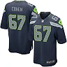 Zennovawear Youth Seattle Seahawks Landon Cohen Team Color Game Jersey
