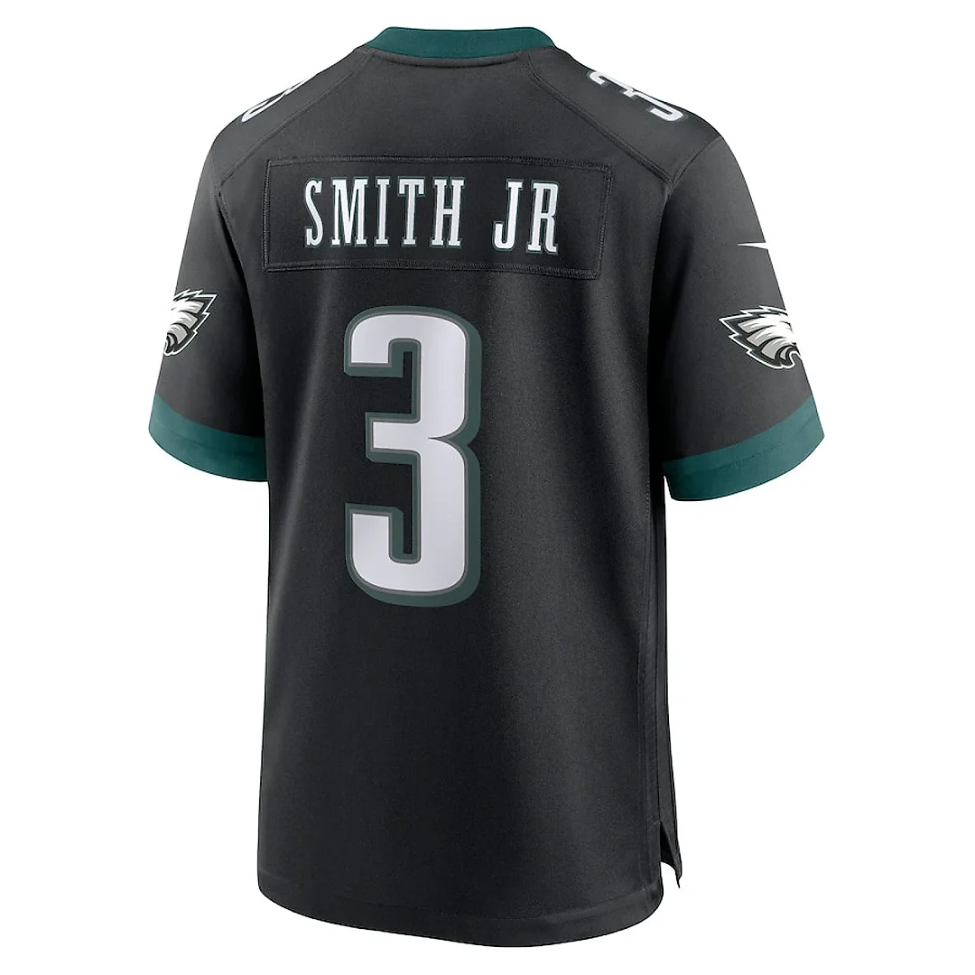 Zennovawear Nolan Smith 3 Philadelphia Eagles Alternate Game Men Jersey - Black