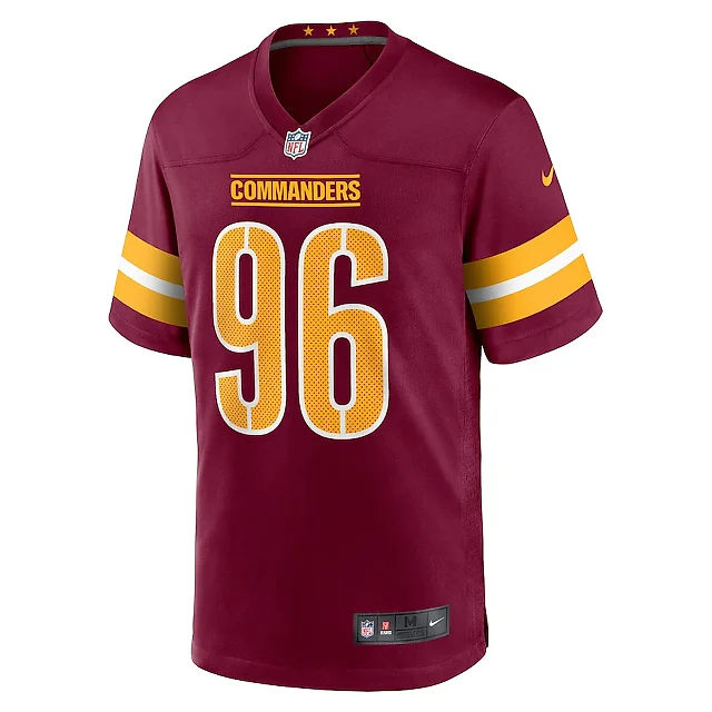 Zennovawear Norell Pollard 96 Washington Commanders Game Men Jersey - Burgundy