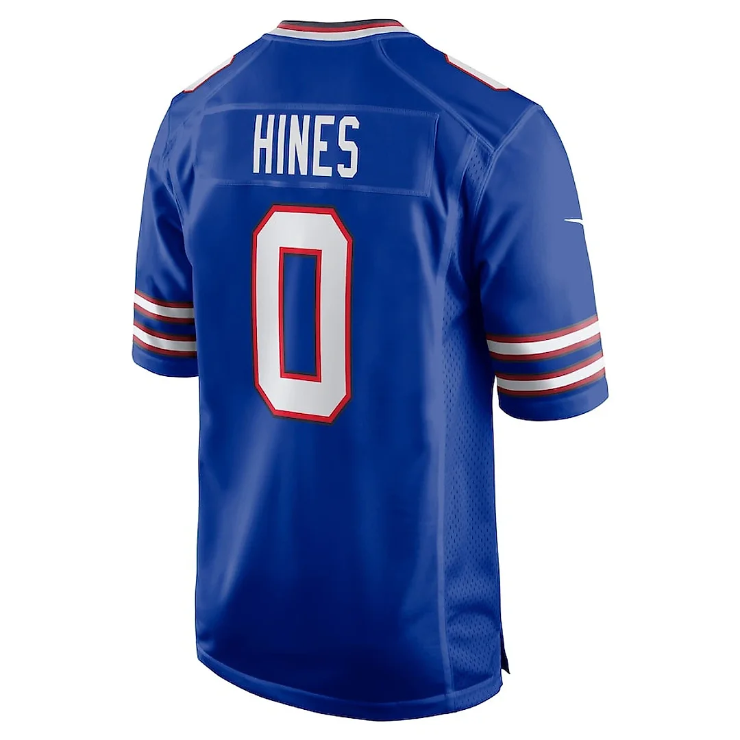 Zennovawear Nyheim Hines 0 Buffalo Bills Men Game Jersey - Royal