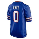 Zennovawear Nyheim Hines 0 Buffalo Bills Men Game Jersey - Royal
