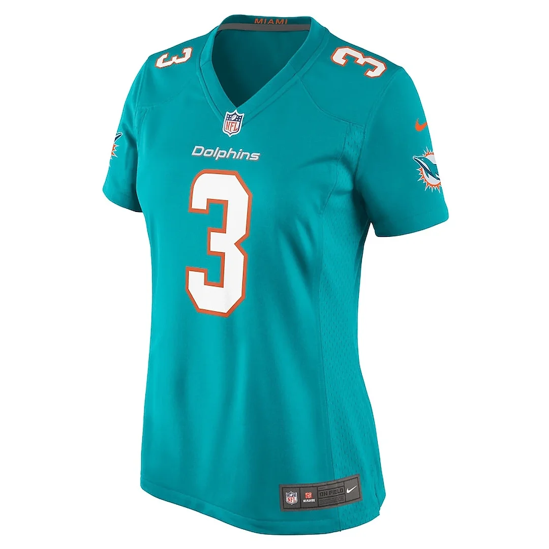 Zennovawear Odell Beckham Jr. 3 Miami Dolphins Women's Game Jersey - Aqua