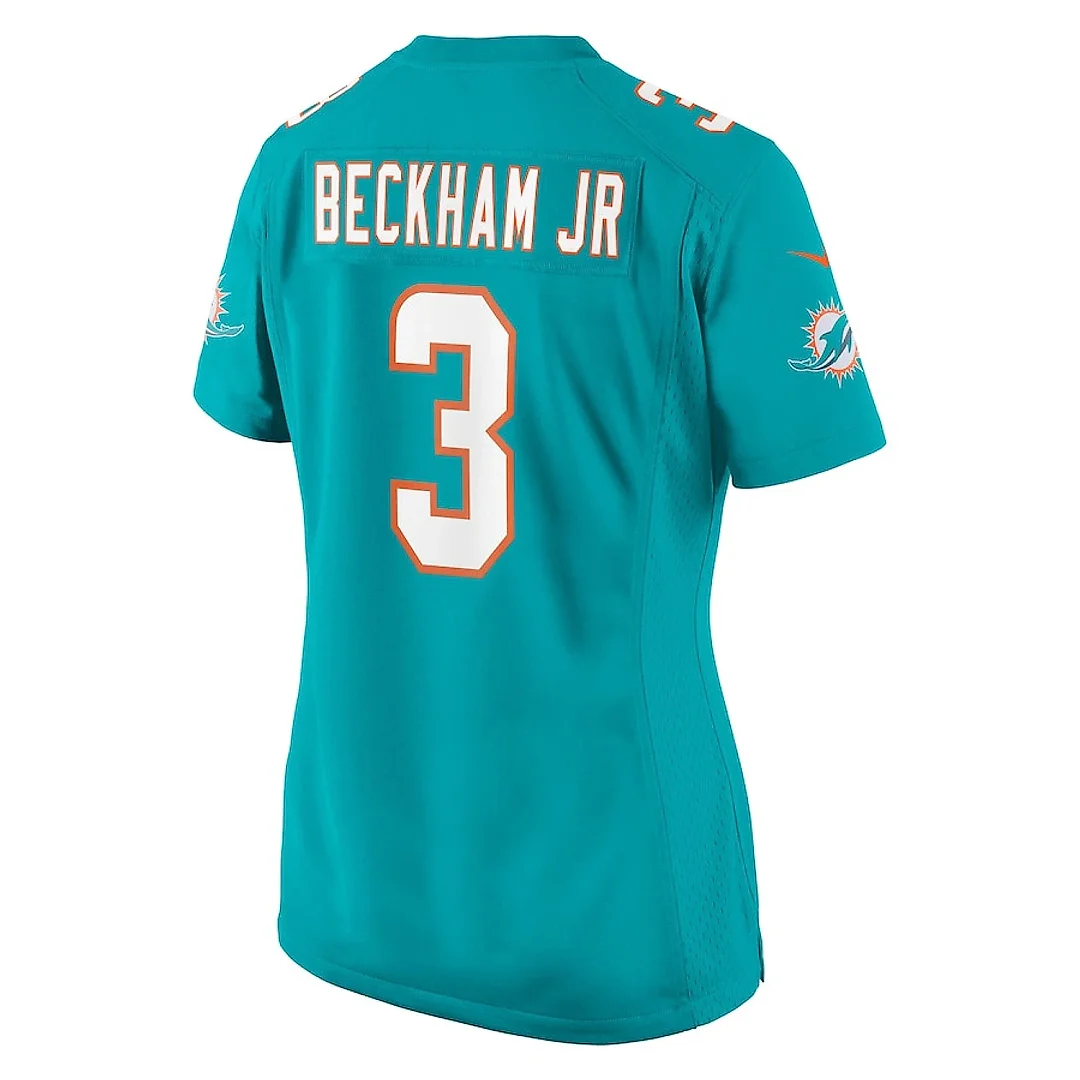 Zennovawear Odell Beckham Jr. 3 Miami Dolphins Women's Game Jersey - Aqua