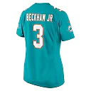Zennovawear Odell Beckham Jr. 3 Miami Dolphins Women's Game Jersey - Aqua