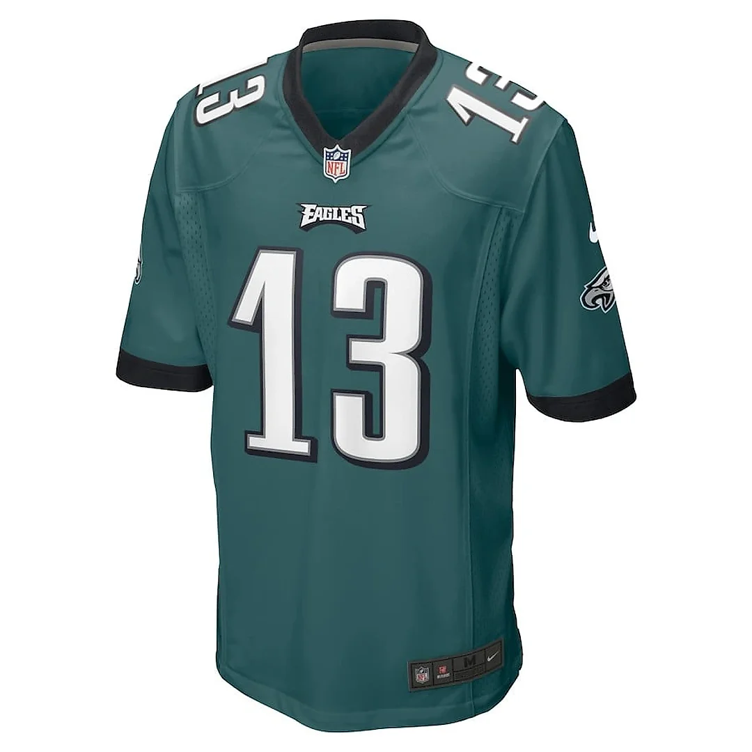 Zennovawear Olamide Zaccheaus 13 Philadelphia Eagles Game Men Jersey - Midnight Green