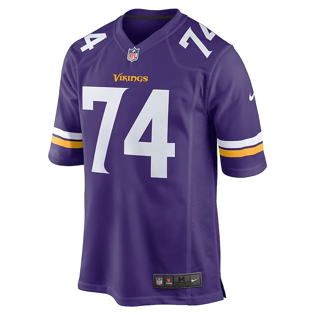 Zennovawear Oli Udoh 74 Minnesota Vikings Men Game Jersey - Purple