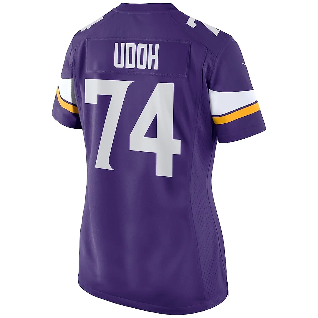 Zennovawear Oli Udoh 74 Minnesota Vikings Women Game Jersey - Purple