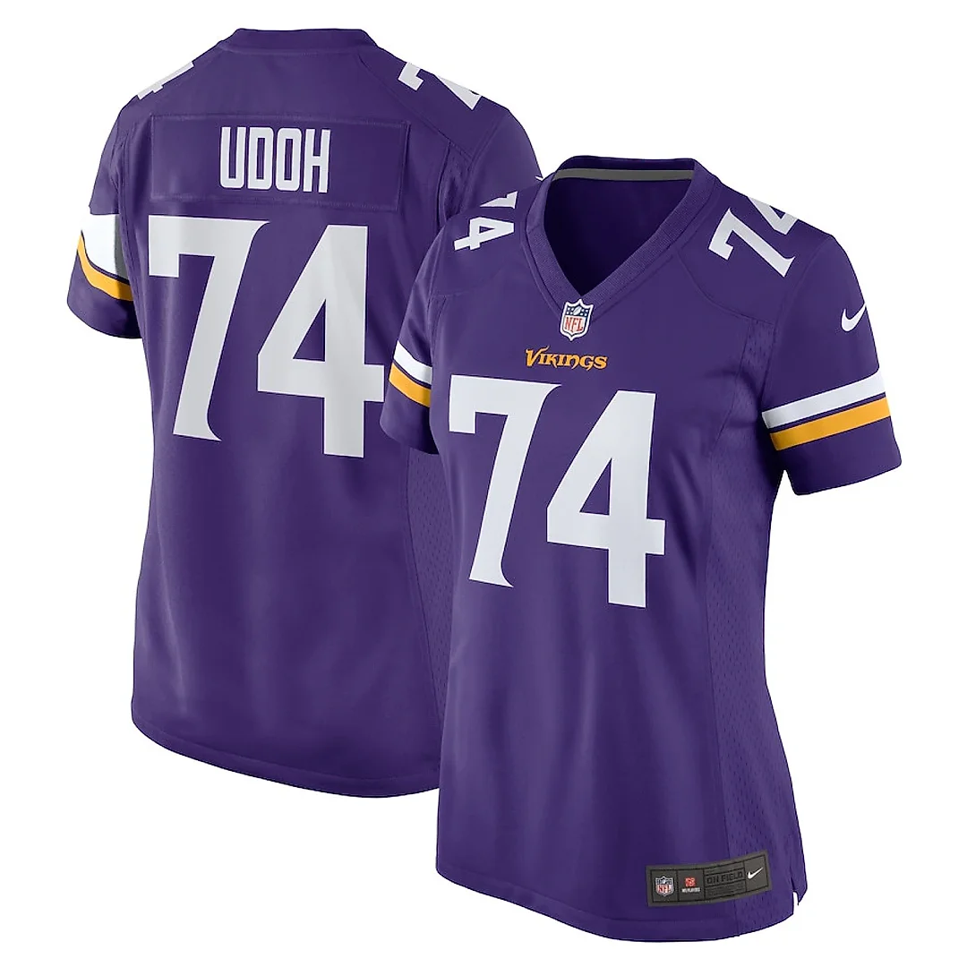 Zennovawear Oli Udoh 74 Minnesota Vikings Women Game Jersey - Purple
