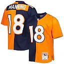 Zennovawear Peyton Manning Denver Broncos 2015 Split Legacy Replica Jersey - Navy/Orange