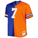 Zennovawear John Elway Denver Broncos Big & Tall Split Legacy Retired Player Replica Jersey - Royal/Orange