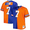 Zennovawear John Elway Denver Broncos Big & Tall Split Legacy Retired Player Replica Jersey - Royal/Orange