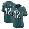 Zennovawear Oren Burks 42 Philadelphia Eagles Game Men Jersey - Midnight Green