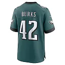 Zennovawear Oren Burks 42 Philadelphia Eagles Game Men Jersey - Midnight Green
