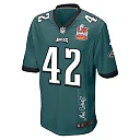 Zennovawear Oren Burks 42 Philadelphia Eagles Super Bowl LIX Champions Patch 'New Orleans - The Ultimate Showdown' EMBROIDERED Game Men Jersey...