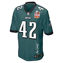 Zennovawear Oren Burks 42 Philadelphia Eagles Super Bowl LIX Champions Patch 'New Orleans - Where Legends Are Made' EMBROIDERED Game Men Jersey...