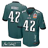 Zennovawear Oren Burks 42 Philadelphia Eagles Super Bowl LIX Champions Patch 'New Orleans - Where Passion Ignites' EMBROIDERED Game Men Jersey...