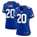 Zennovawear Julian Love Seattle Seahawks Women's Throwback Player Game Jersey - Royal