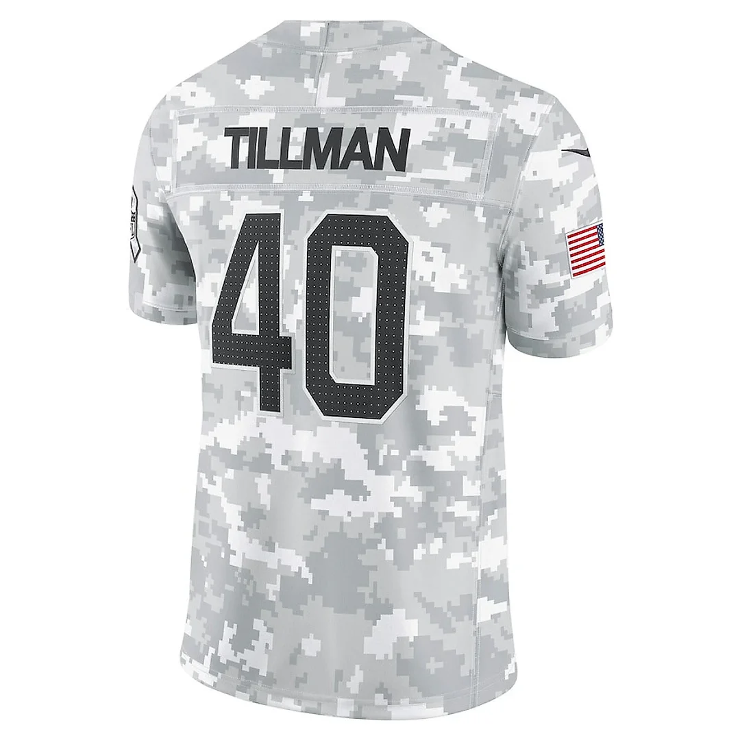 Zennovawear Pat Tillman 40 Arizona Cardinals 2024 Salute to Service Retired Player Limited Men Jersey - Arctic Camo