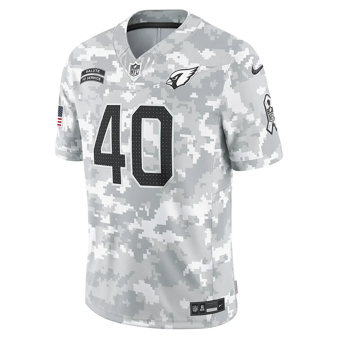 Zennovawear Pat Tillman 40 Arizona Cardinals 2024 Salute to Service Retired Player Limited Men Jersey - Arctic Camo