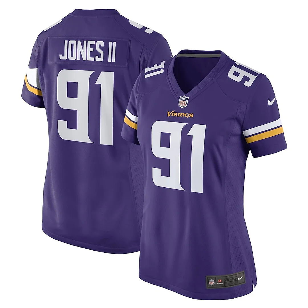 Zennovawear Patrick Jones II 91 Minnesota Vikings Women Game Jersey - Purple