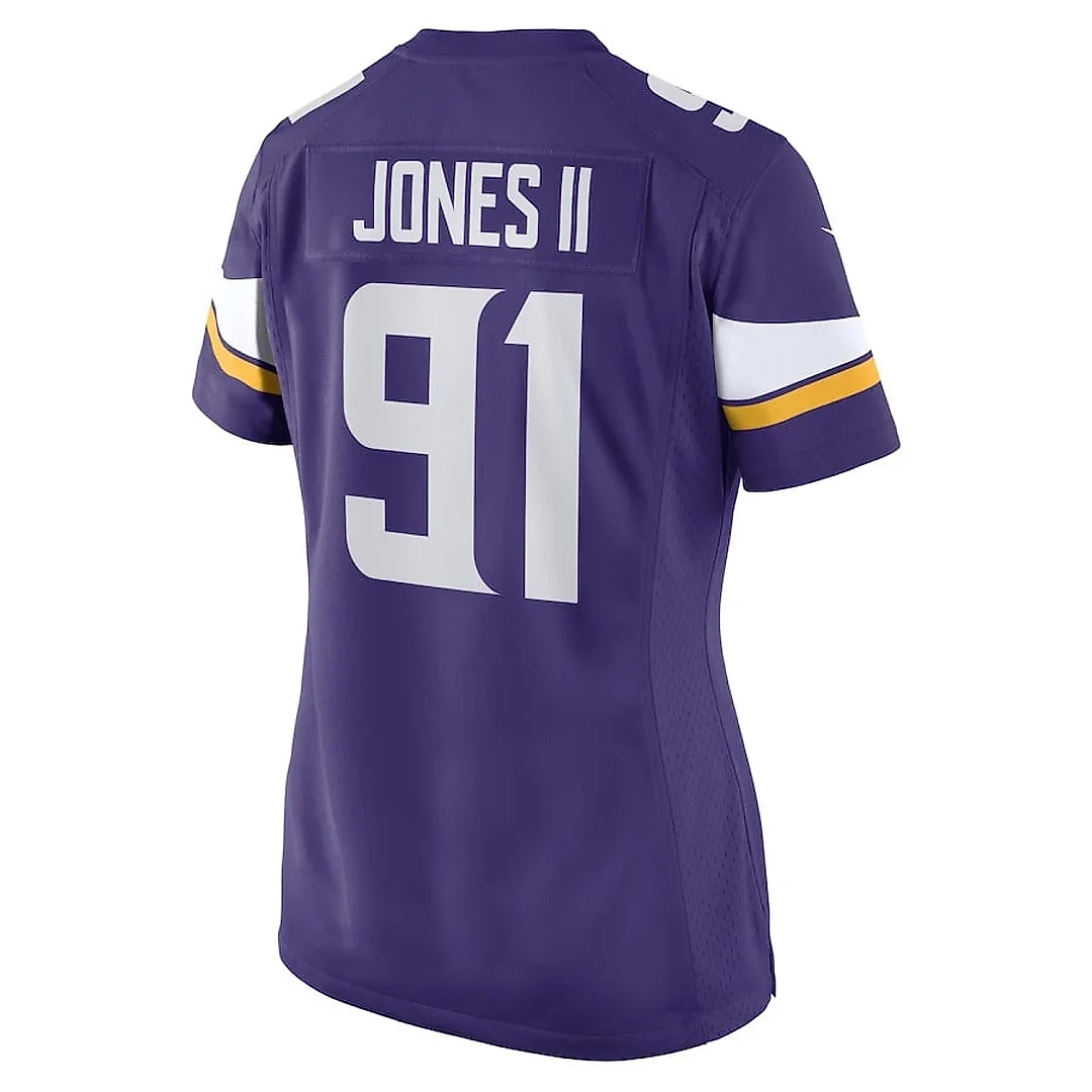 Zennovawear Patrick Jones II 91 Minnesota Vikings Women Game Jersey - Purple