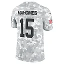 Zennovawear Patrick Mahomes 15 Kansas City Chiefs 2024 Salute to Service Limited Men Jersey - Arctic Camo