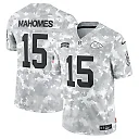 Zennovawear Patrick Mahomes 15 Kansas City Chiefs 2024 Salute to Service Limited Men Jersey - Arctic Camo
