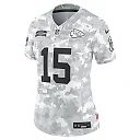 Zennovawear Patrick Mahomes 15 Kansas City Chiefs Women's 2024 Salute to Service Limited Jersey - Arctic Camo