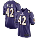 Zennovawear Patrick Ricard 42 Baltimore Ravens Men Game Jersey - Purple