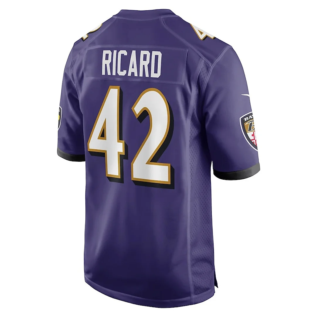 Zennovawear Patrick Ricard 42 Baltimore Ravens Men Game Jersey - Purple