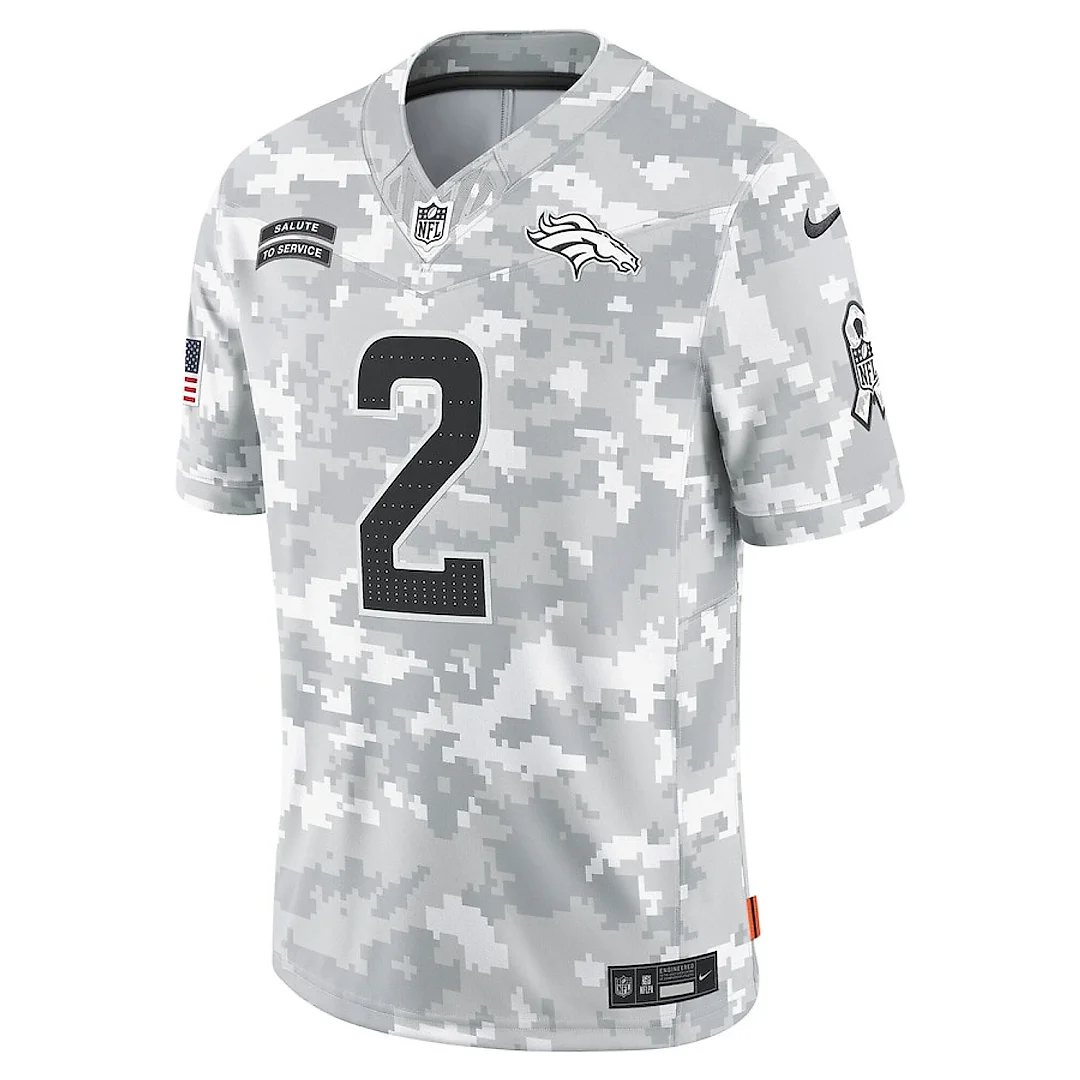Zennovawear Patrick Surtain II 2 Denver Broncos 2024 Salute to Service Limited Men Jersey - Arctic Camo