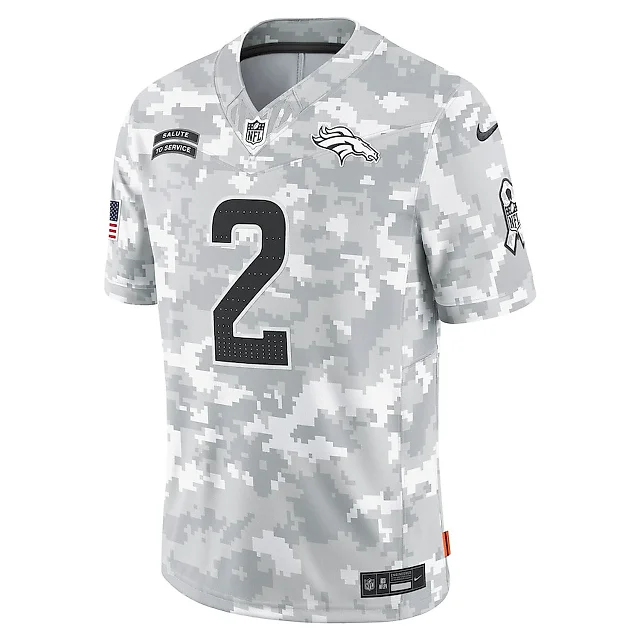 Zennovawear Patrick Surtain II 2 Denver Broncos 2024 Salute to Service Limited Men Jersey - Arctic Camo