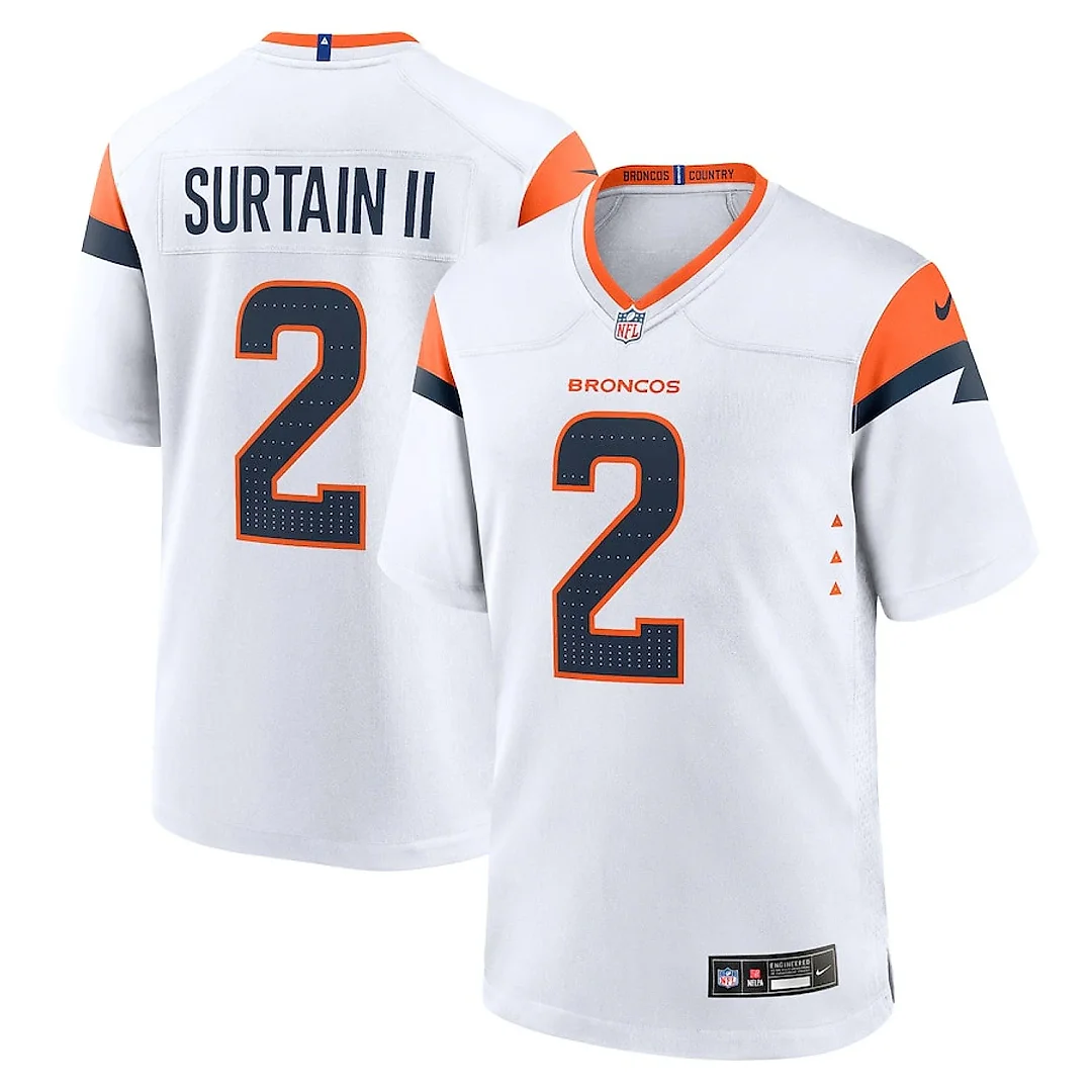 Zennovawear Patrick Surtain II 2 Denver Broncos Game Men Jersey - White