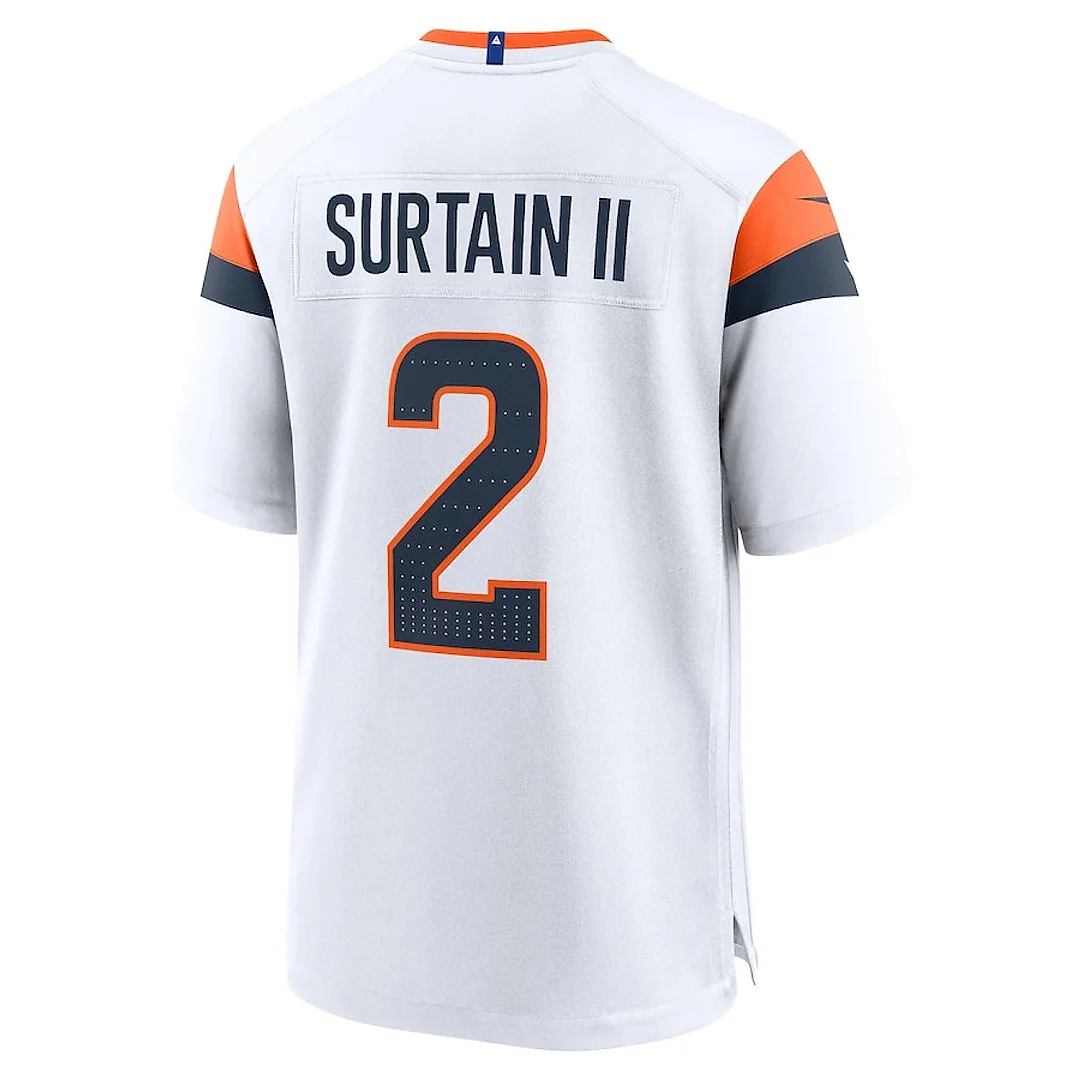 Zennovawear Patrick Surtain II 2 Denver Broncos Game Men Jersey - White