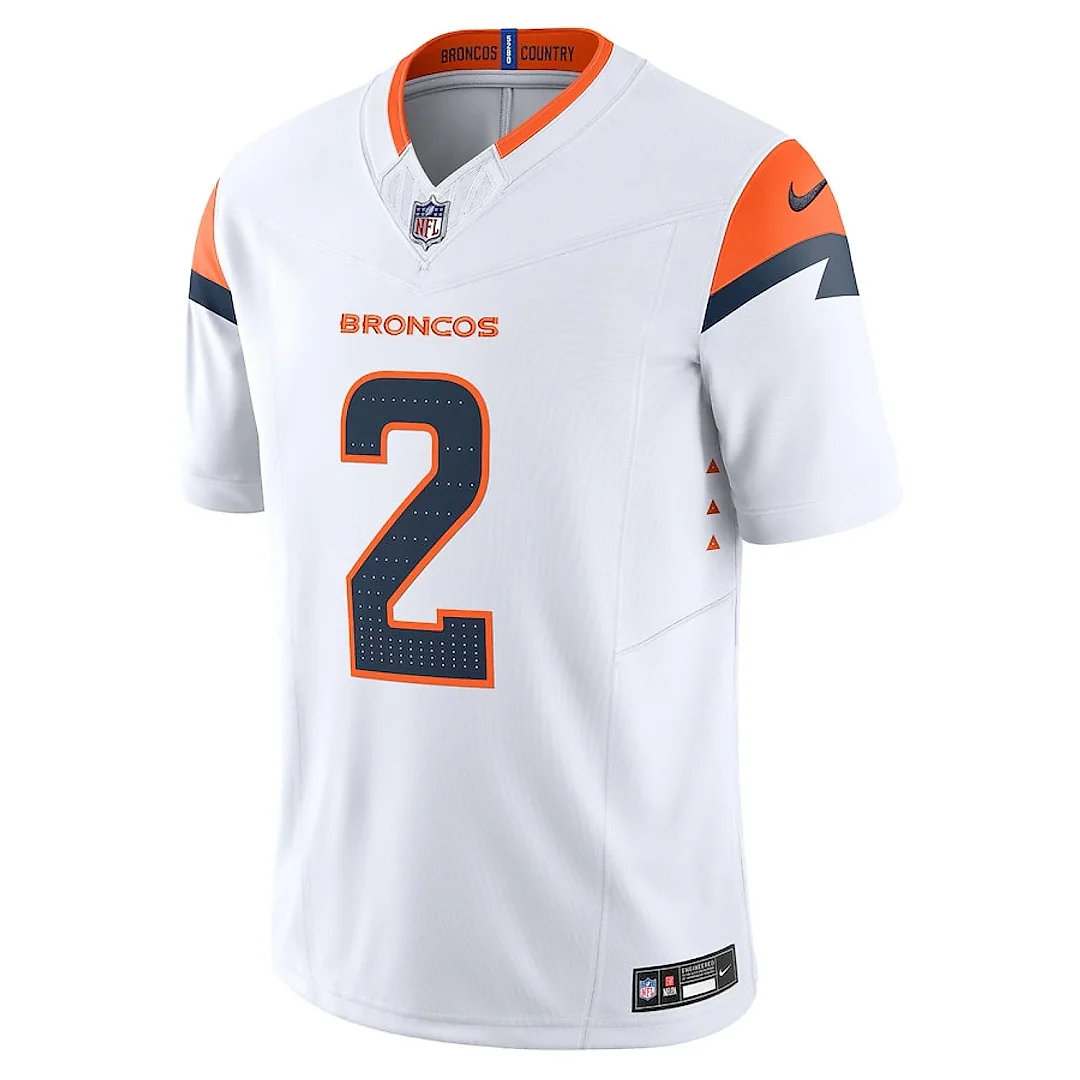 Zennovawear Patrick Surtain II 2 Denver Broncos Vapor F.U.S.E. Limited Men Jersey - White
