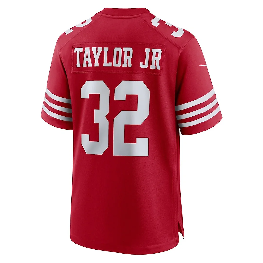Zennovawear Patrick Taylor Jr. 32 San Francisco 49ers Team Game Men Jersey - Scarlet