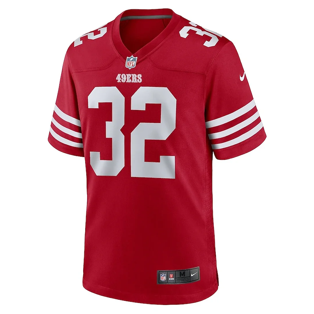 Zennovawear Patrick Taylor Jr. 32 San Francisco 49ers Team Game Men Jersey - Scarlet