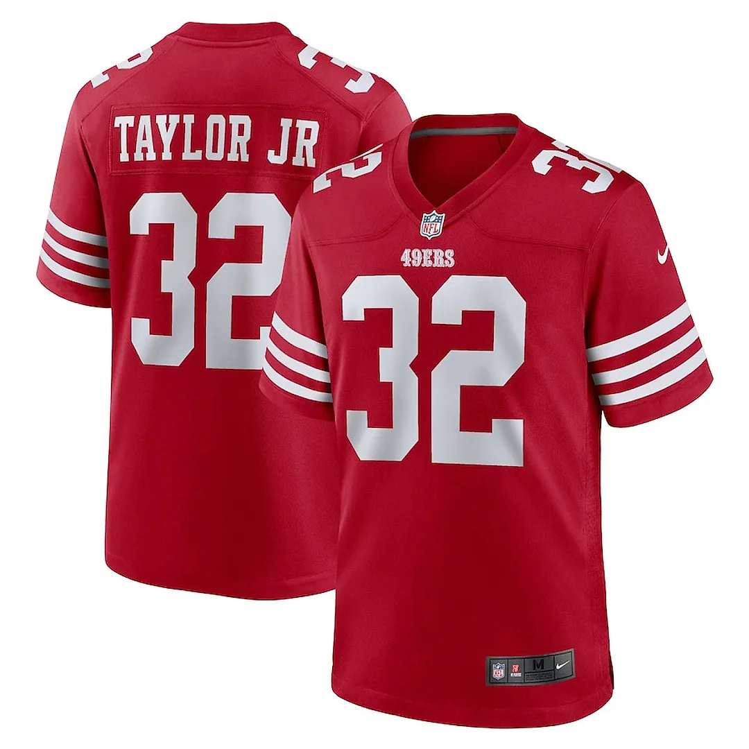 Zennovawear Patrick Taylor Jr. 32 San Francisco 49ers Team Game Men Jersey - Scarlet