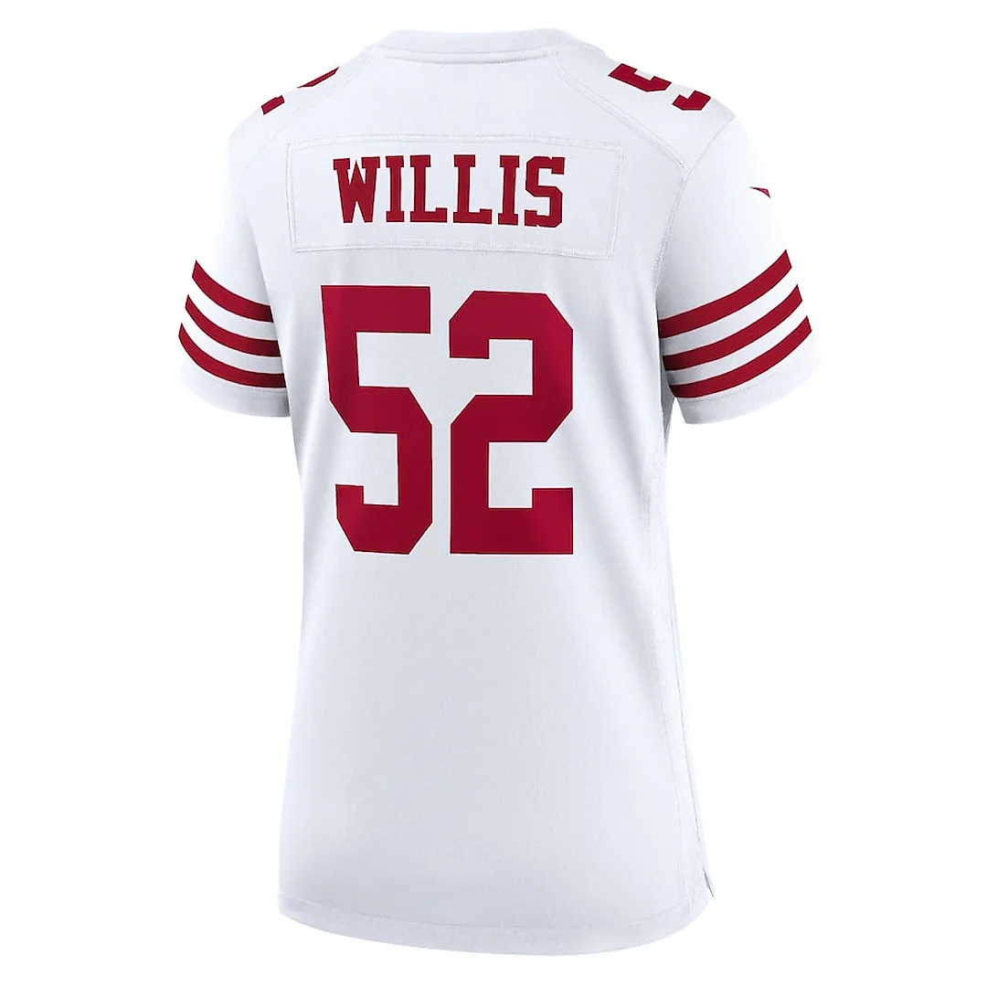 Zennovawear Patrick Willis 52 San Francisco 49ers Women Retired Game Jersey - White