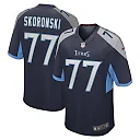 Zennovawear Peter Skoronski 77 Tennessee Titans Game Men Jersey - Navy