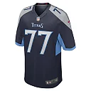 Zennovawear Peter Skoronski 77 Tennessee Titans Game Men Jersey - Navy