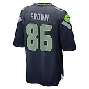 Zennovawear Pharaoh Brown 86 Seattle Seahawks Game Men Jersey - College Navy