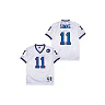 Zennovawear Phil Simms 11 New York Giants Spider Lockhart 43 Patch Throwback Men Jersey - White
