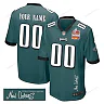 Zennovawear Philadelphia Eagles Super Bowl LIX Champions Patch 'New Orleans - Where Passion Ignites' EMBROIDERED Game Men Custom Jersey - Midnight...