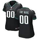 Zennovawear Philadelphia Eagles Women Alternate Custom Game Jersey - Black
