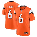 Zennovawear P.J. Locke 6 Denver Broncos Team Game Men Jersey - Orange