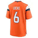 Zennovawear P.J. Locke 6 Denver Broncos Team Game Men Jersey - Orange