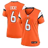Zennovawear P.J. Locke 6 Denver Broncos Women's Team Game Jersey - Orange