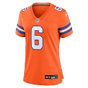 Zennovawear P.J. Locke III 6 Denver Broncos Women's Mile High Collection 1977 Throwback Player Game Jersey - Orange