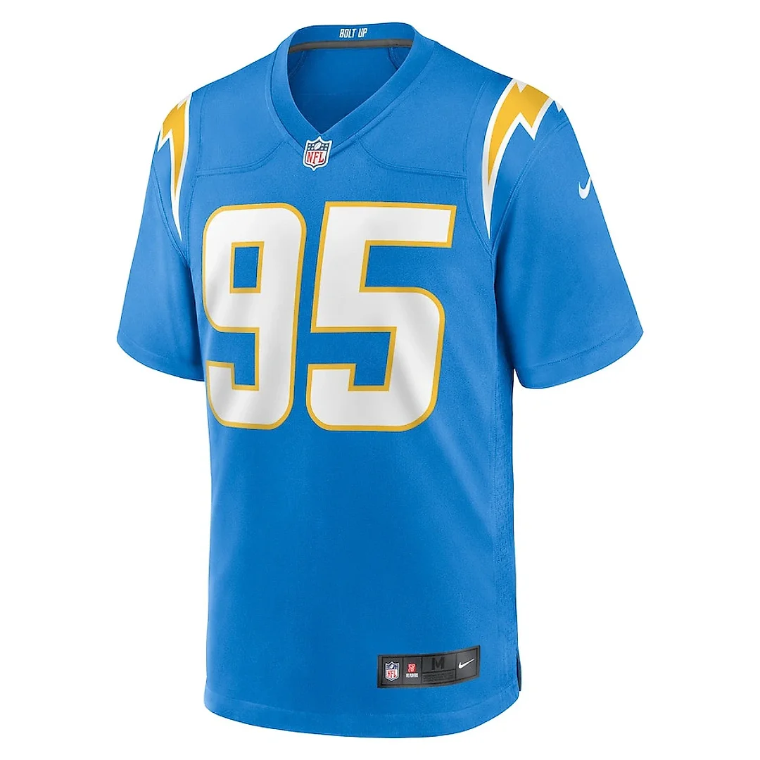 Zennovawear Poona Ford 95 Los Angeles Chargers Team Game Men Jersey - Powder Blue